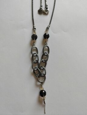 Vintage Silpada Sterling Silver And Spinel Necklace